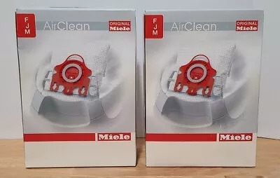 New! 8 Genuine Miele FJM Vacuum Cleaner Bags 2 Motor Filters & 2 Air Filters  • $22.99