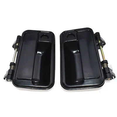 Exterior Door Handle Front Left Right Black For 1989-1994 Geo Metro Suzuki Swift • $15.58