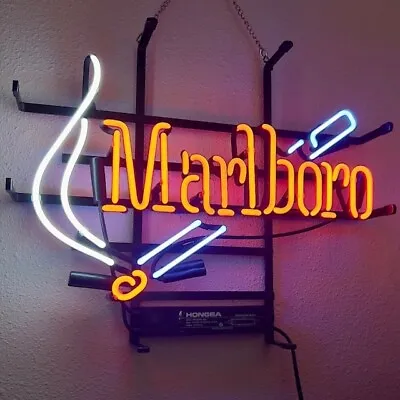 Marlboro Cigarettes Smoke 17 X14  Neon Sign Light Lamp Bar Open Wall Decor • $119.49