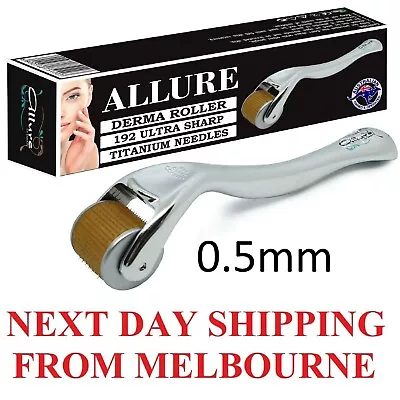$17.56 • Buy Genuine Derma Roller 0.5mm Anti Aging 192 Titanium Micro Needles Dermaroller