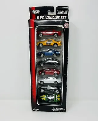 Motor Max No. 75683 Die Cast Collection Of 8 Pc Vehicle Car Set 2005 Ages 3+ NIB • $31.90
