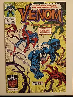 Venom Lethal Protector # 5 Key 1st Appearance Phage Riot 1993 Marvel Spider-Man • $11.98