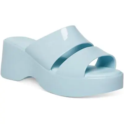 Cool Planet By Steve Madden Womens Glazee Patent Wedge Sandals Shoes BHFO 1409 • $16.99