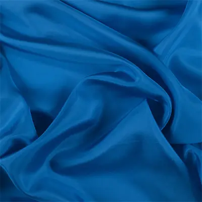 $21.30 • Buy Bright Blue Silk Habotai, Fabric By The Yard