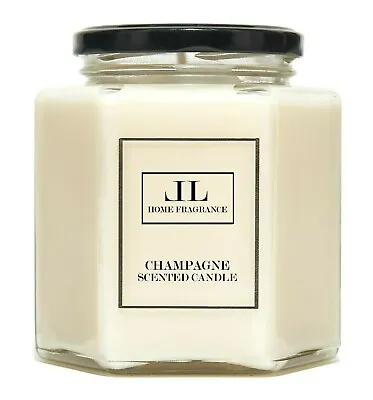 Champagne Scented Candles Soy Wax Natural Vegan Luxury Candle • £10.20