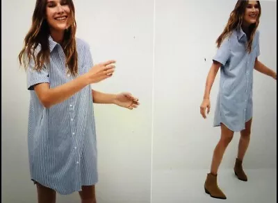 $40 • Buy MNG Striped Shirt Dress
