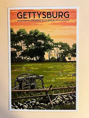 Gettysburg Pa * Civil War Battlefield * Battlefield At Sunset * New-mint • $5