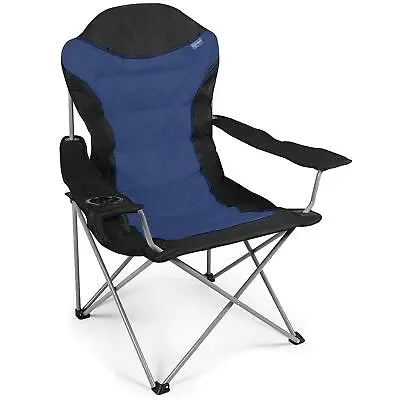 Kampa Dometic Chair High Back Xl Folding Camping Caravan Garden Midnight Blue • £29.95