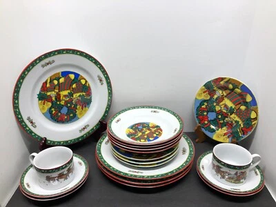 $39.99 • Buy 20 Piece Trisa Christmas Memories Holiday Set Dinnerware Set Original Box