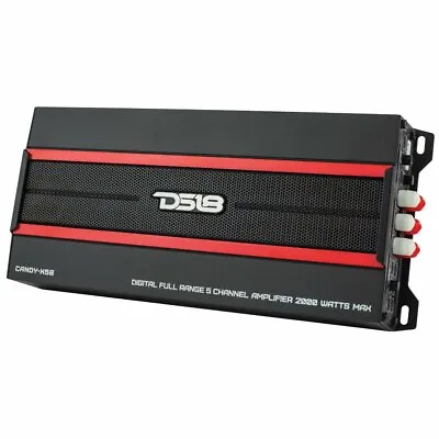 DS18 CANDY-X5B 5-Channel 2000 Watt Car Stereo Amplifier Class-D Sub Speaker Amp • $199