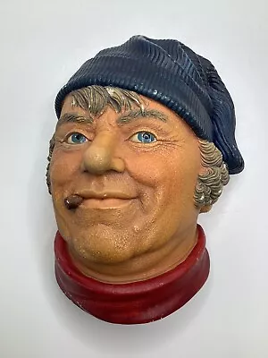 Vintage Bosson Style Head Chalkware Fisherman Made In England Legend Products • $14.99