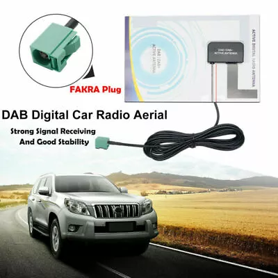 DAB Car Digital Radio Stereo Antenna FAKRA Plug Glass Window Mounted Aerial AU • $22.59