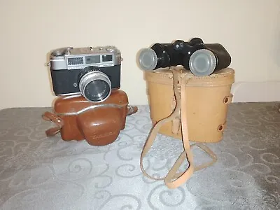 Yashica Minister Camera & Case Nipple 8x30 Field Binoculars • £28
