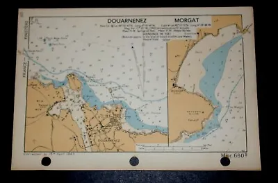 SALE - DOUARNENEZ: MORGAT France D-Day Invasion Planning - Vintage WW2 Map 1943 • $4.41