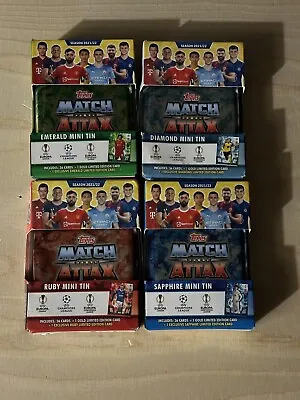 Match Attax 2021/22 21/22 Set Of All 4 Sealed Mini Tins Inc Limited Editions • £19.95