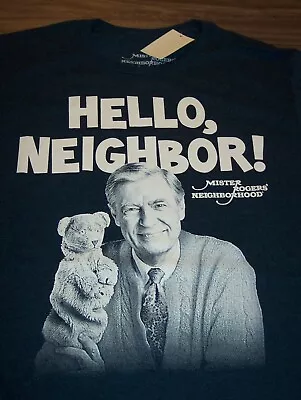 MISTER ROGERS NEIGHBORHOOD HELLO NEIGHBOR T-Shirt MEDIUM NEW W/ TAGS Mr. • $20