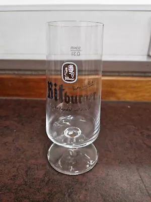 Bitburger Brewery Half Pint Beer Glass - Rhineland Germany • £3