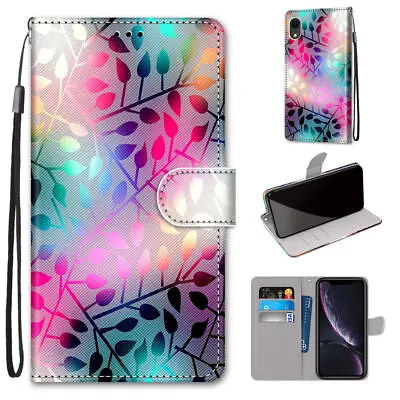 For Various Phone Hot Flip Leather Wallet Card Bag Stand Holder Case Cover Back • $6.40