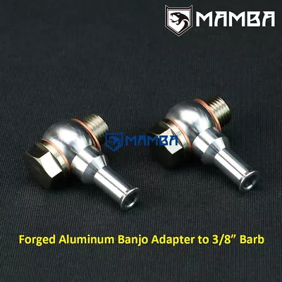 Turbo Water Banjo Bolt Pipe Kit M14x1.5 To 3/8  Barb GTX3067R GT3071R GTX3071R • $51.30