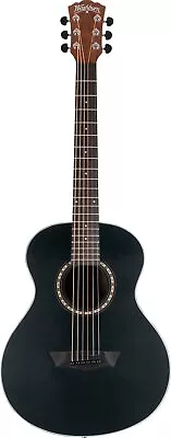 Washburn G-Mini 5 Apprentice 7/8 Acoustic Guitar W/ Gig Bag - Black Matte • $269