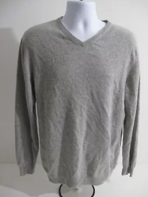 F&f 100% Cashmere Grey Mens Jumper Sweater Size M (read Description) • £9.99