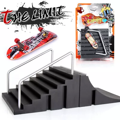 £3.99 • Buy Mini Finger Skateboard Skate Park Ramp Parts Tech Deck Fingerboard Kids Toy New