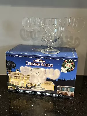 National Lampoon's Christmas Vacation Clark Griswold Moose Mug Glass Warner Bros • $19.99