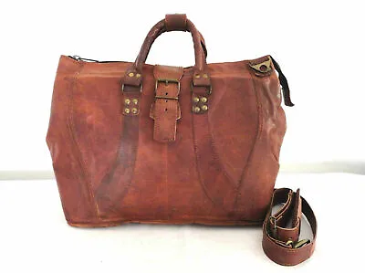 Rich Leather Tote Briefcase Messenger Bag Medicine Doctor's Carryon Handbag • $79.80