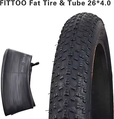 Fittoo Bike Tire 26X4.0 Bicycle Fat Tyre Bicycle Inner Tube Schrader Valve • $49.99