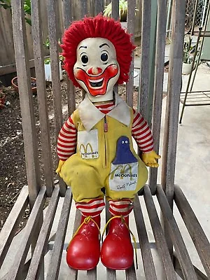 Vintage 1978 Hasbro Ronald McDonald Clown Doll Grimace 21  Made In Hong Kong • $55