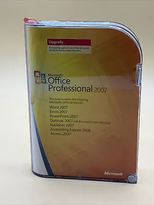 Microsoft Office Professional 2007 Upgrade With Product Key Preowned • $19.50