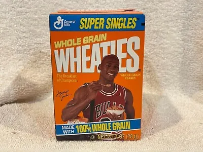 RARE 1990's Michael Jordan Mini Wheaties Series 1 Promo Box Chicago Bulls. MINT • $9.99