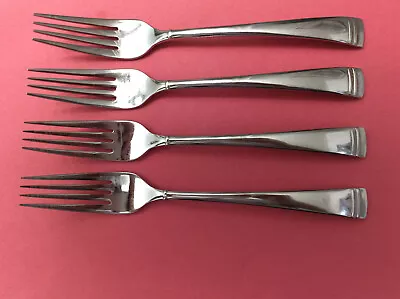 4 Lenox FEDERAL PLATINUM 18/10 Stainless Dinner Forks (Vietnam) • $19.99