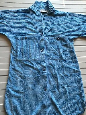 Vintage Herbcraft Blue Chenille Robe Women’s Size Medium • $30