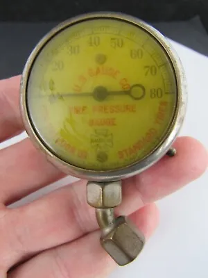 Antique Vintage U.S. Gauge Co Tire Pressure Balloon Standard Tires New York 1911 • $28.99