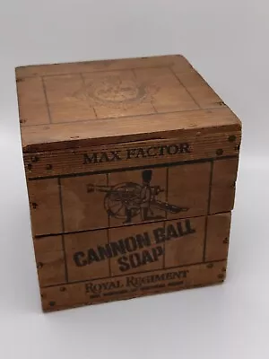 Vintage Max Factor Royal Regiment Wooden Box Hinged • $26.60