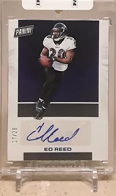 2023 Panini NFL Player Of The Day ED REED Auto /20 • $89.95