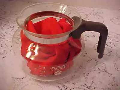 Mr Coffee 10 Cup Replacement Glass Coffee Pot No Cover Metal Band Good Condition • $5