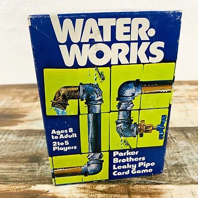 Vintage WATER WORKS Leaky Pipe Card Game - 100% Complete - 1976 Parker Brothers • $24.95