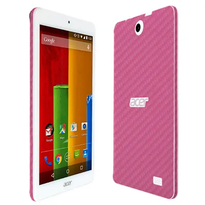 $20.64 • Buy Skinomi Pink Carbon Fiber Skin & Screen Protector For Acer Iconia One 8 B1-850
