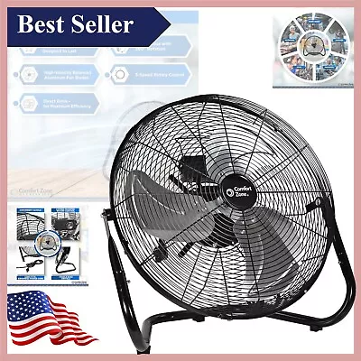 High-Velocity Floor Fan With Adjustable Tilt For Industrial Settings • $94.95