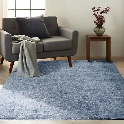 CALVIN KLEIN CONTEMPORARY TIDAL RUG BLUE & IVORY 7'10 X 9'10 (3.00 X 2.39) • £199