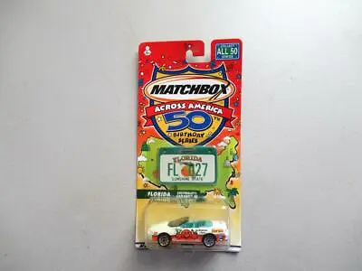 Matchbox Across America 50th Birthday Series FLORIDA With LICENSE PLATE Camero • $9.45