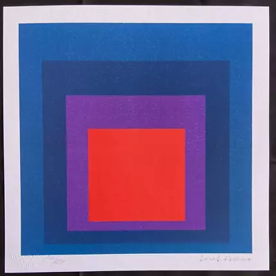 Josef Albers Lithography [Alexander Calder-Joseph Beuys-Paul Klee Max Bill] • $292.23