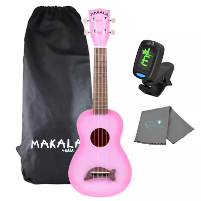 Kala Makala Pink Burst Dolphin Soprano Ukulele MK-SD/PKBURST With Tuner & Cloth • $59.99