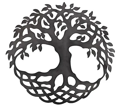 Celtic Tree Of Life Metal Steel Wall Art Decoration Home Garden Gift Present • £51.97