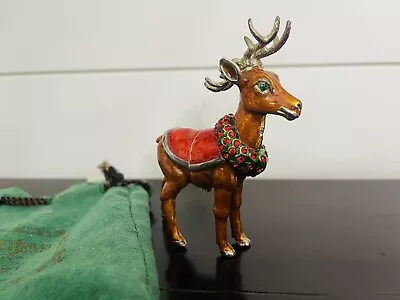 Secret Jewels By Rita G Reindeer Christmas Trinket Jewelry Holder • $39.99