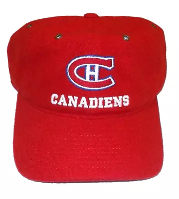 Montreal Canadiens Slouch Flex Vintage Hockey Red Hat - Osfa • $16