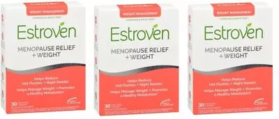 Estroven Menopause Relief + Weight Management  30 Capsules X 3 Packs • $71.99