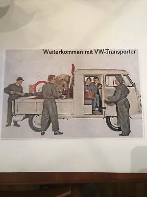 Awesome Vintage Volkswagen Type Transporter Poster #18 • $23.95